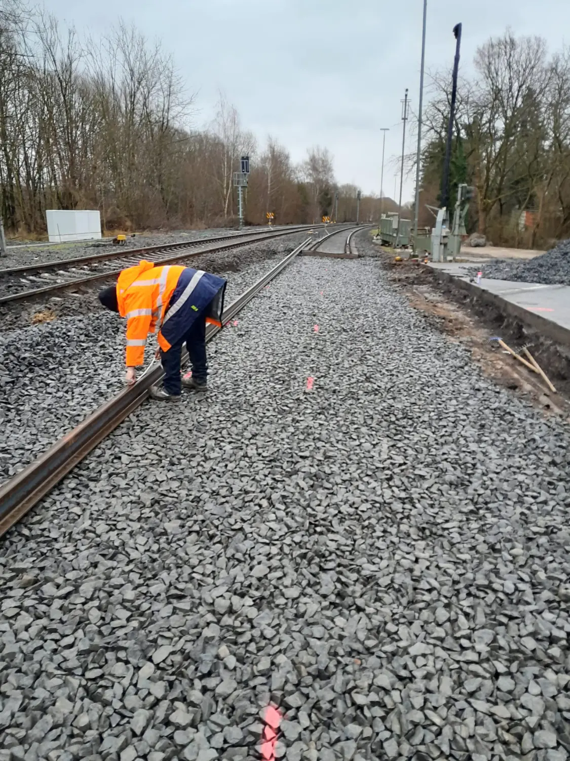 Gleisbau durch die BTH Bahn und Tiefbau GmbH
