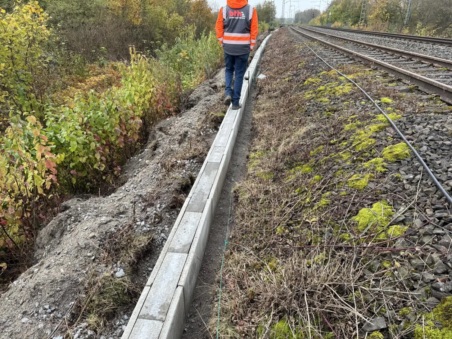 Gleisbau durch Ronnenberg/Vörie die BTH Bahn und Tiefbau GmbH