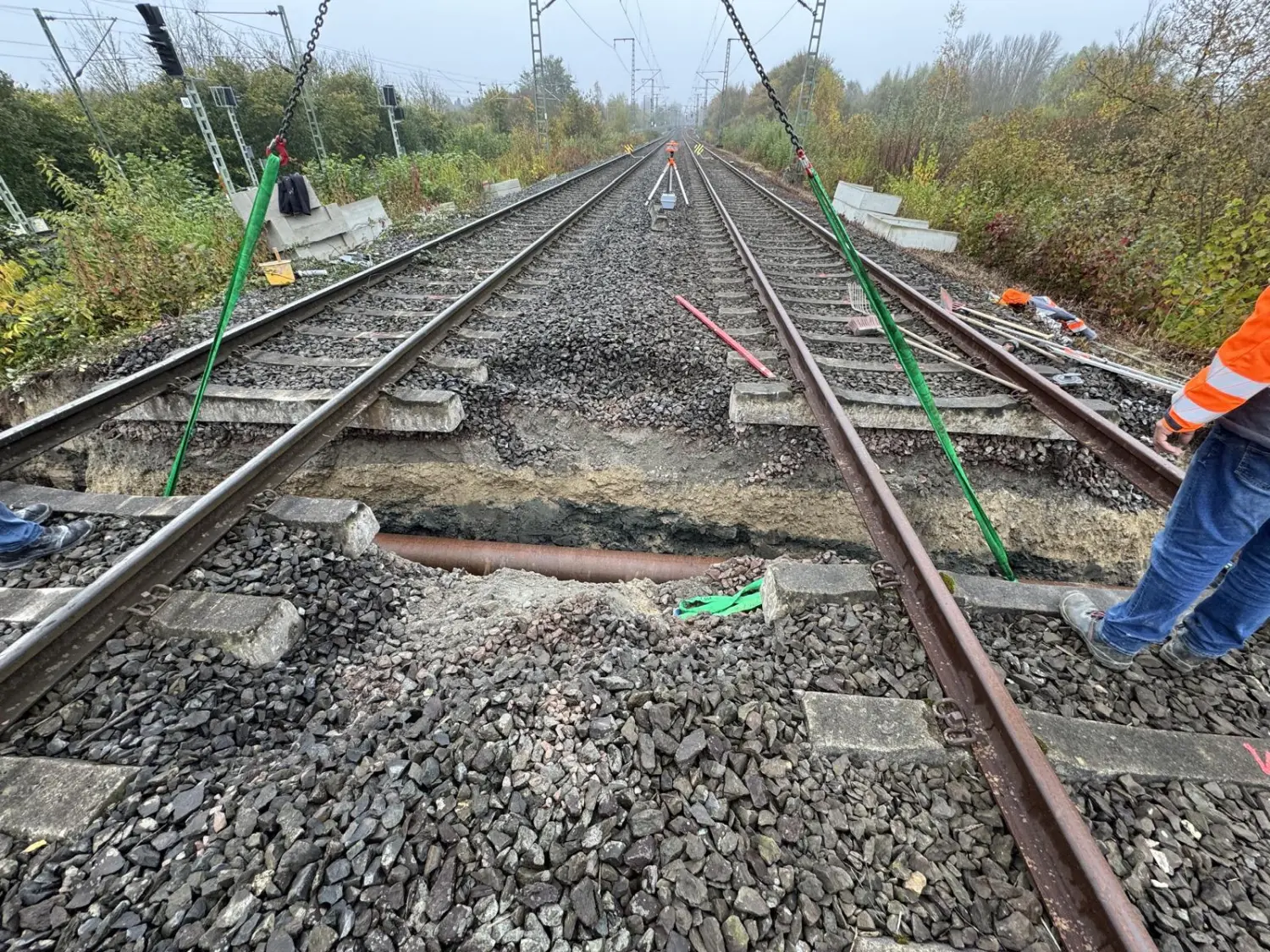 Gleisbau durch Ronnenberg/Vörie die BTH Bahn und Tiefbau GmbH