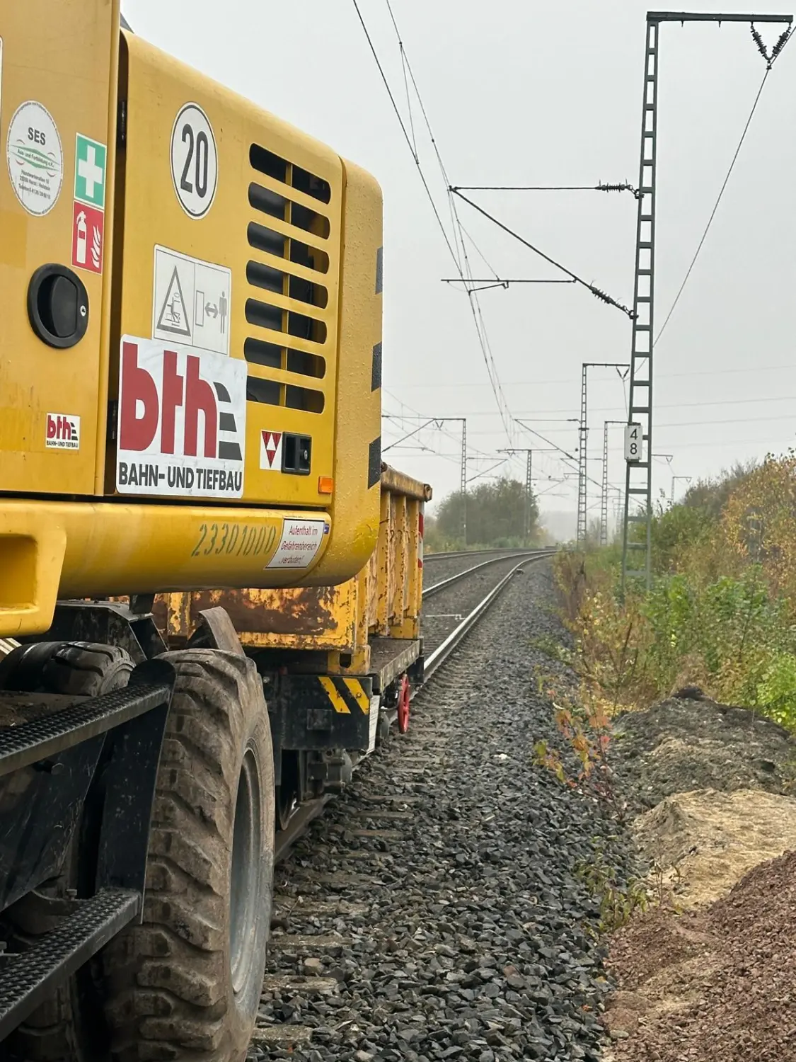 Gleisbau durch Ronnenberg/Vörie die BTH Bahn und Tiefbau GmbH